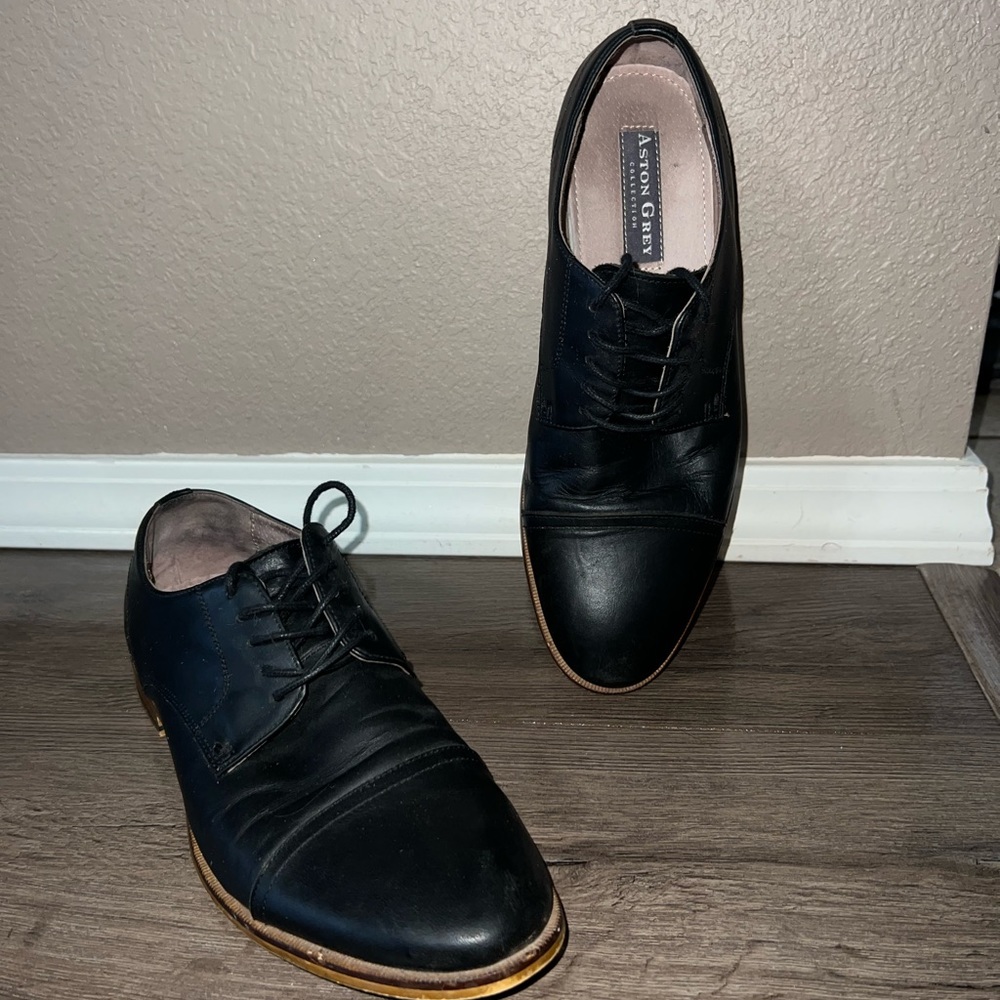 Aston Grey Collection Dress Shoes